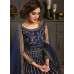 Blue Indian Designer Embroidered Anarkali Gown