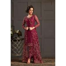 Red Heavy Embroidered Indian Ethnic Salwar Suit