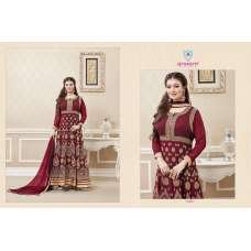 Maroon Maxi Dress Ayesha Takia Bollywood Anarkali Suit  