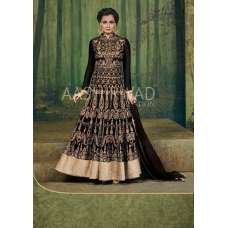 BLACK INDIAN DESIGNER PARTY WEAR ANARKALI SUIT BLACK INDIAN DESIGNER PARTY WEAR ANARKALI SUIT