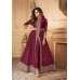 Maroon Indian Designer Party Wear Front Slit Anarkali Dress Maroon Indian Designer Party Wear Front Slit Anarkali Dress