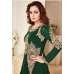 GREEN HEAVY EMBROIDERED FLOOR LENGTH ANARKALI DRESS