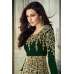 GREEN FRONT SLIT GEORGETTE INDIAN ANARKALI SUIT