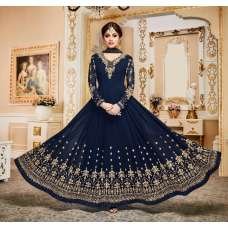 NAVY BLUE AASHIRWAD WEDDING WEAR ANARKALI DRESS