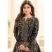 BLACK INDIAN SLIT STYLE ANARKALI DRESS