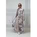 White Floral Printed Designer Maxi Style Abaya