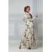 Cream Floral Classic Abaya