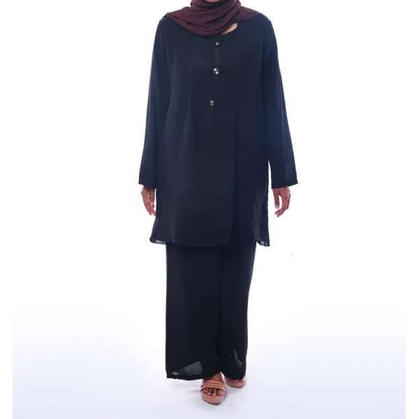 Black Stylish Womens Co-Ord Outfit Set