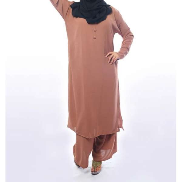 Mocha Stylish Womens Co-Ord Outfit Set