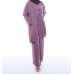 Mauve Plain Ladies Co-Ord Dress