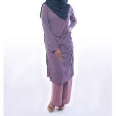 Purple Women's Modest Co-Ord Trouser Set