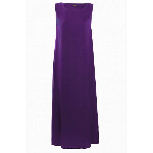 Purple Sleeveless Slip Abaya Dress