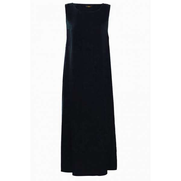 Black Sleeveless Slip Abaya Dress