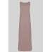 Light Brown Sleeveless Slip Abaya Dress