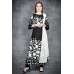 Black Floral Printed Designer Gown Anarkali Suit