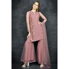 Rose Pink Designer Eid Readymade Gharara Dress Rose Pink Designer Eid Readymade Gharara Dress