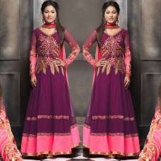 Purple Bollywood Style Anarkali Salwar Suit Purple Bollywood Style Anarkali Salwar Suit