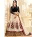 Black Cream Heavy Designer Lengha Wedding Wear