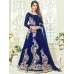 Blue Floral Party Long Dress Anarkali Suit Blue Floral Party Long Dress Anarkali Suit