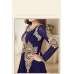 NAVY BLUE HEAVY EMBROIDERED FLOOR LENGTH ANARKALI DRESS
