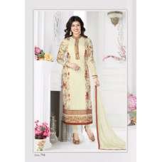Cream Designer Salwar Kameez Indian Party Suit