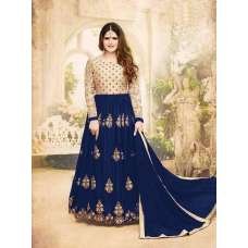 Royal Blue Wedding Party Anarkali Gown Maxi Dress Royal Blue Wedding Party Anarkali Gown Maxi Dress