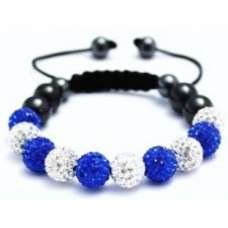 NEW BLUE & WHITE CRYSTAL BALL BRACELET NEW BLUE & WHITE CRYSTAL BALL BRACELET