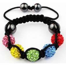 MULTI-COLOURED CHILDREN CRYSTAL BALL BRACELET MULTI-COLOURED CHILDREN CRYSTAL BALL BRACELET
