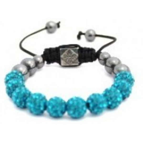 NEW TURQUIOSE CRYSTAL KIDS/BABIES/CHILDREN CRYSTAL BALL BRACELET W/O STRING