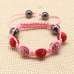 CHILDREN CRYSTAL BALL BRACELET (6 COLOURS, WHITE/PINK/ THREADED)