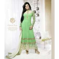 40001 GREEN FLASH GEORGETTE ANARKALI SALWAR KAMEEZ SUIT 40001 GREEN FLASH GEORGETTE ANARKALI SALWAR KAMEEZ SUIT