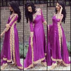 BEST SELLER 11058 PURPLE ME VOGUE EMPRESS STYLISH EMBRIODERED SUIT