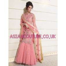 Pink Indian Wedding Lehenga Punjabi Party Dress
