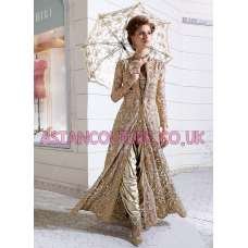 Z-12003 ORIGINAL BEIGE ZOYA WEDDING DRESS (5 Piece suit)