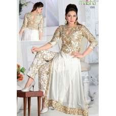 ZMS150B WHITE COLOUR MAISHA MASKEEN GAUHAR KHAN SALWAR KAMEEZ SUIT