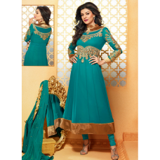 Turquiose Bollwood Anarkali Suit 
