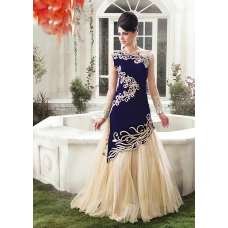 Dark Blue Zoya Empress Nonpareil splash lengha dress (replica)