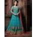 4302 SKY BLUE "CELEBRITY ISSUE” FLOOR LENGTH EMBROIDERED ANARKALI SUIT