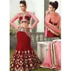 Zoya Empress Nonpareil splash lenghas dresses Red