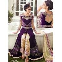 Zoya Empress Original Nonpareil splash lenghas dress Velvet