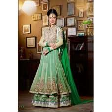 Mint Green Stunning Jacqueline Fernandez KICK Anarakali Dress
