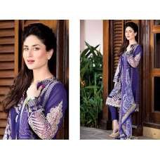 Faraz Manan Purple Lawn Crescent Summer Suit 2015 Faraz Manan Purple Lawn Crescent Summer Suit 2015