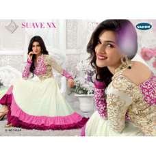 Pink White Kriti Sanon Indian Anarkali Suit