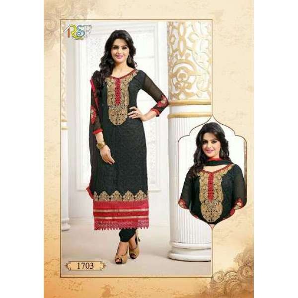 Black Tamanna 2 Georgette Long Length Salwar Kameez