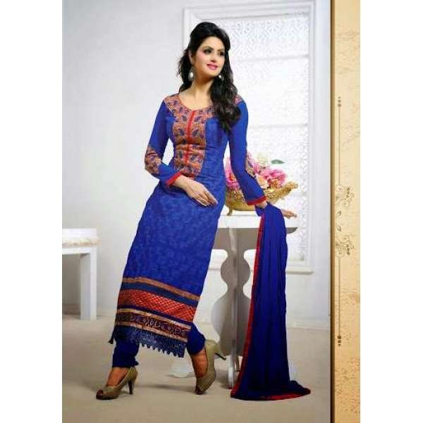 Dark Blue Tamanna 2 Georgette Long Length Salwar Kameez