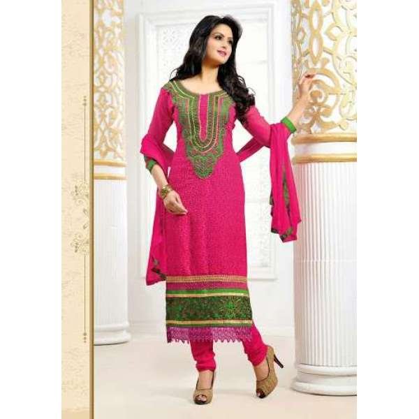 Pink Tamanna 2 Georgette Long Length Salwar Kameez