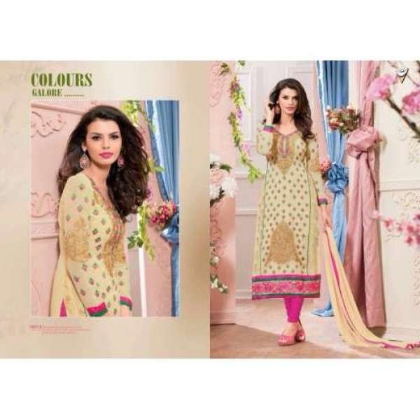 Cream Veera 3 GEORGETTE Casual Wear Salwar Kameez