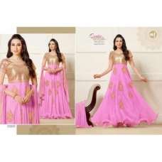 Pink & Gold Girls Prom Dress Indian Anarkali Gown Pink & Gold Girls Prom Dress Indian Anarkali Gown