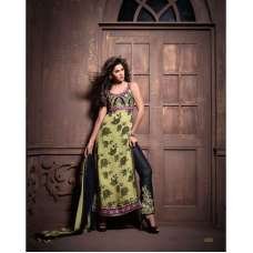 Green and Black Maskeen Anaya senora Embroidered Designer Dress Green and Black Maskeen Anaya senora Embroidered Designer Dress