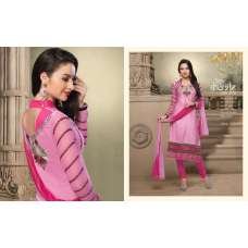 Pink NITA PARTY WEAR LONG STRAIGHT SALWAR KAMEEZ